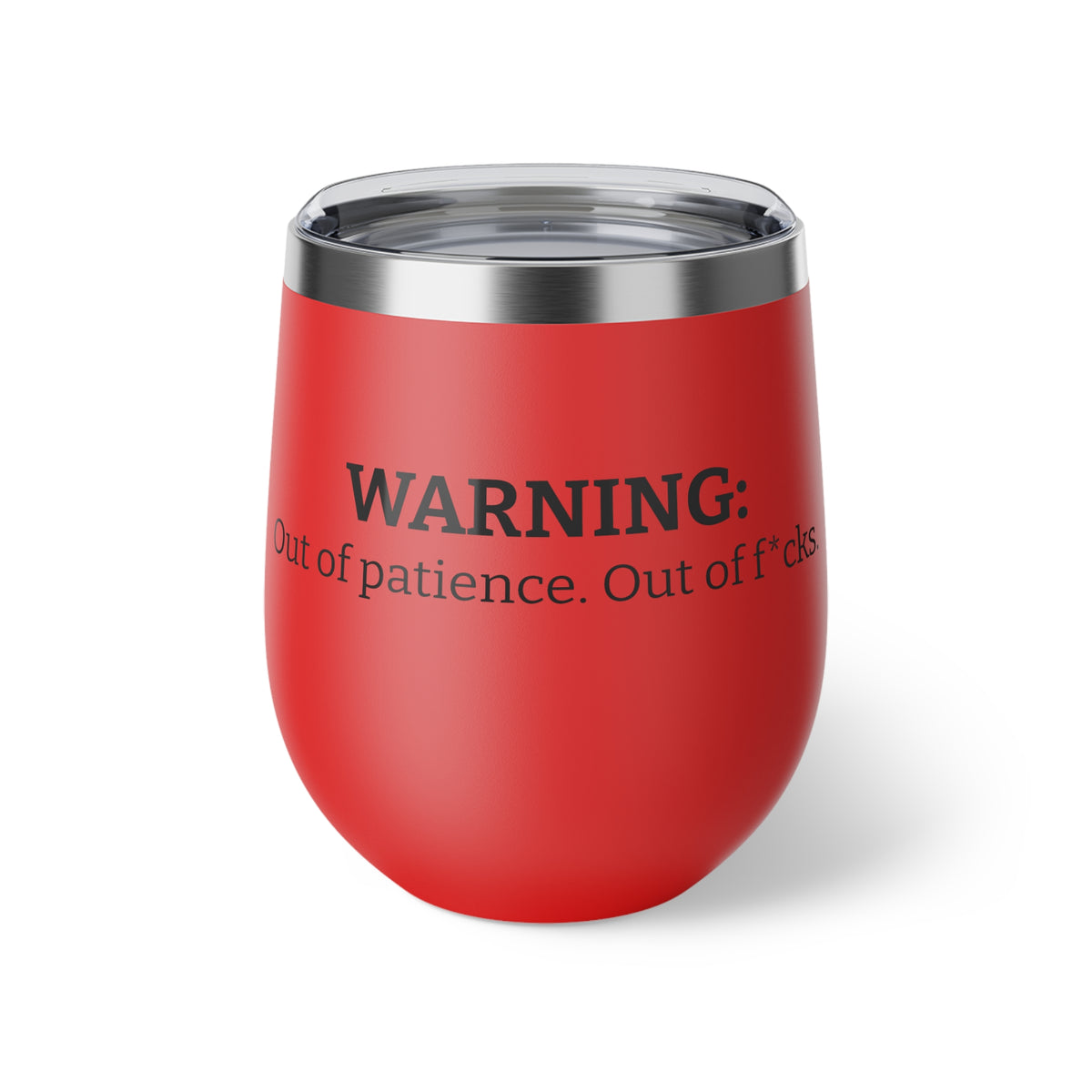 The Out of Patience Wine Tumbler
