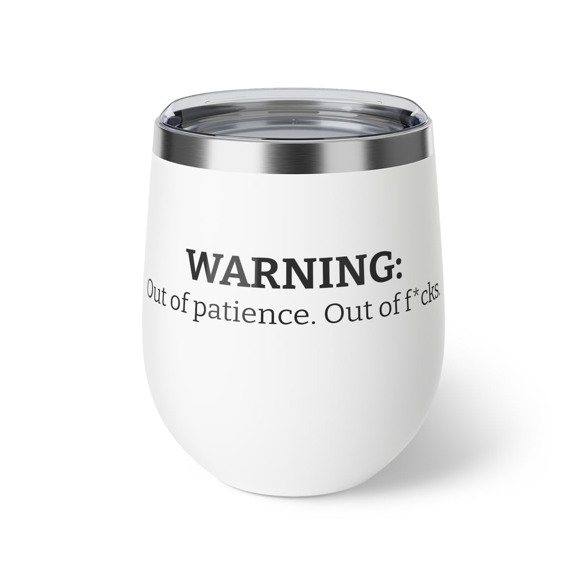 The Out of Patience Wine Tumbler