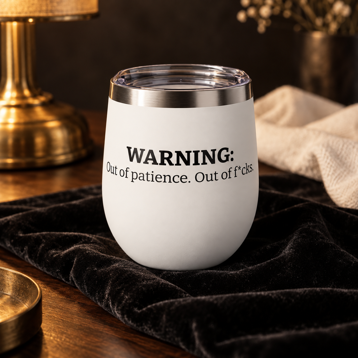 The Out of Patience Wine Tumbler