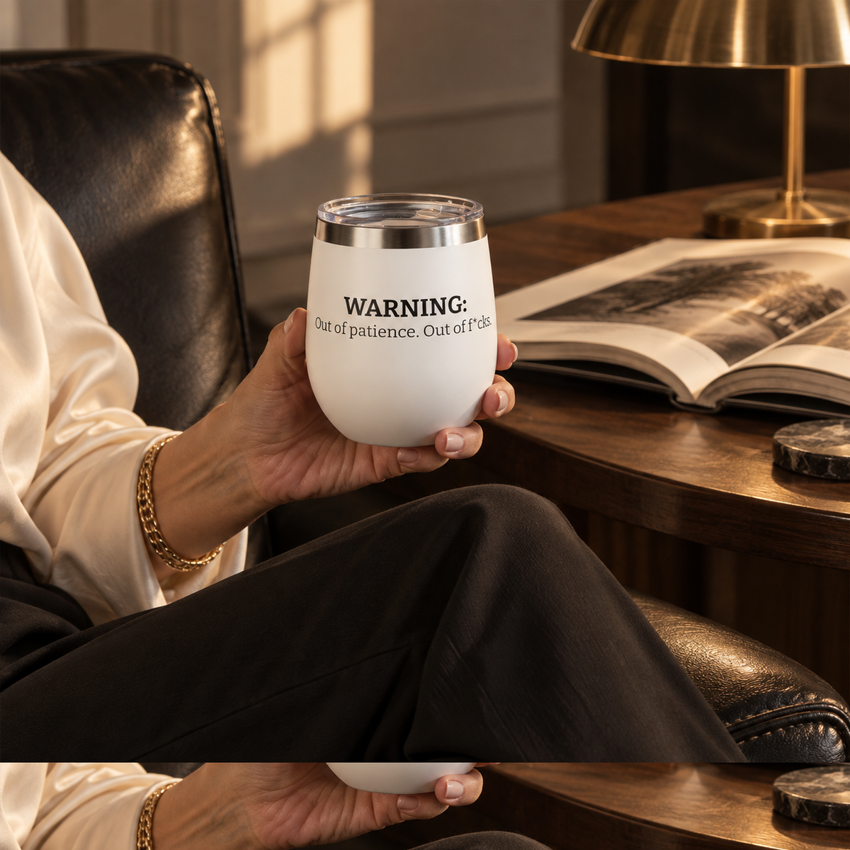 The Out of Patience Wine Tumbler